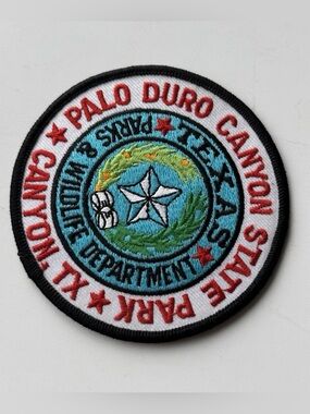 Palo Duro Canyon State Park – Texas Embroidered Patch 3.5” - USA